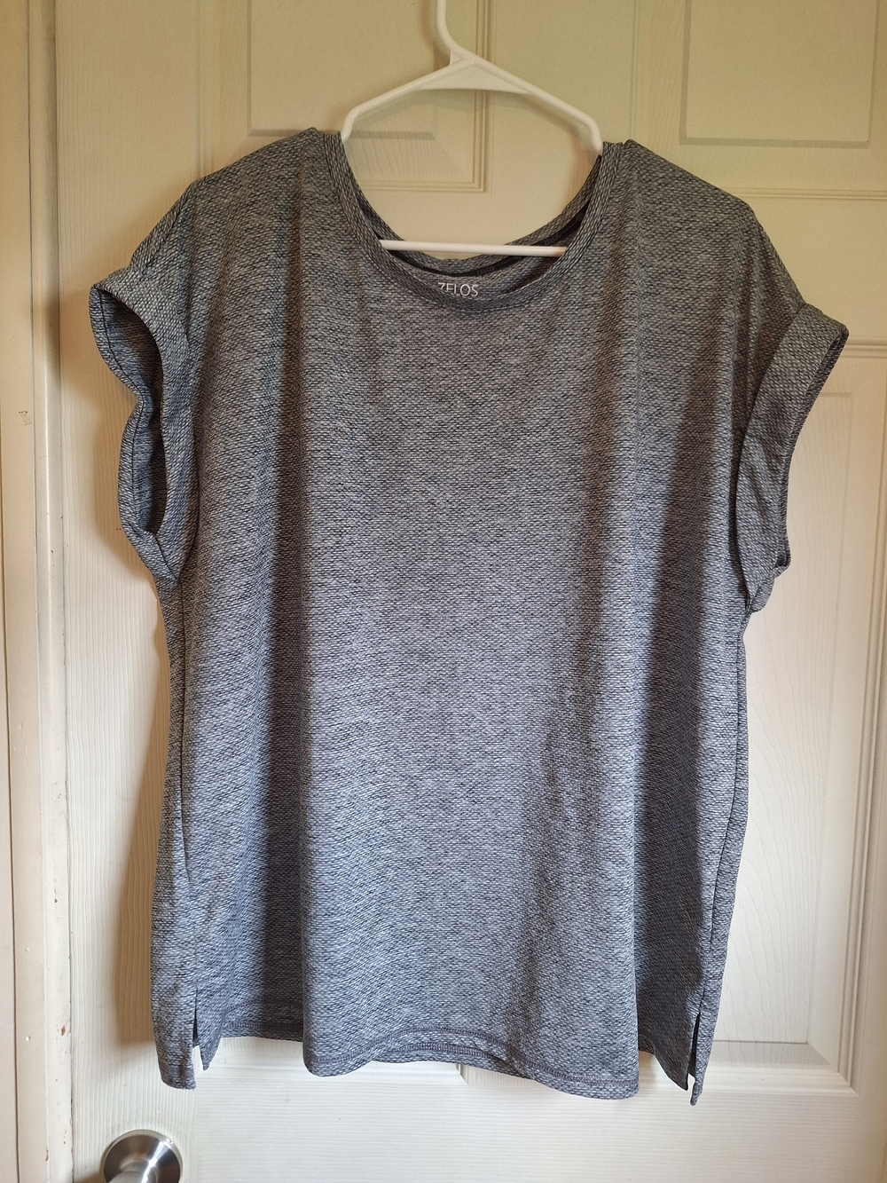 Zelos Heather Gray Short Sleeve Crewneck Top Size 1X